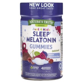 Nature's Truth Just 4 Kids Sleep Melatonin Natural Cherrylicious 1 mg 40 viên 840093116550