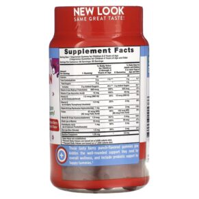 Nature's Truth Just 4 Kidz Multivitamin + Probiotic Natural Berry Punch 60 Vegetarian Gummies 840093115386