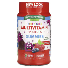 Nature's Truth Just 4 Kidz Multivitamin + Probiotic Natural Berry Punch 60 viên 840093115386