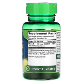 Nature's Truth Liposomal D3 Advanced Formula 125 mcg (5.000 IU) 60 Quick Release Softgels 840093120854