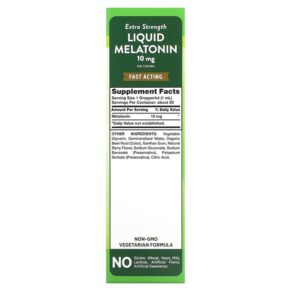 Nature's Truth Liquid Melatonin Natural Berry 10 mg 2 fl oz (59 ml) 3 Nature's Truth Liquid Melatonin Natural Berry 10 mg 2 fl oz (59 ml) 840093112132