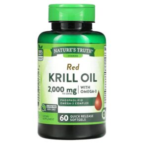 Nature's Truth Red Krill Oil + Omega-3 2.000 mg 60 Quick Release viên 840093101716