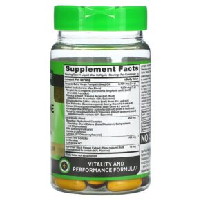 Nature's Truth Testosterone Power 60 Liquid Max Softgels 840093115461