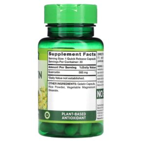 Nature's Truth Ultra Quercetin 585 mg 30 Quick Release Capsules 840093120625
