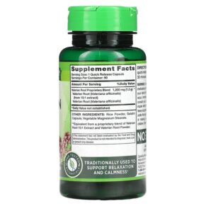 Nature's Truth Valerian Root 1.200 mg 90 Quick Release Capsules 840093101617