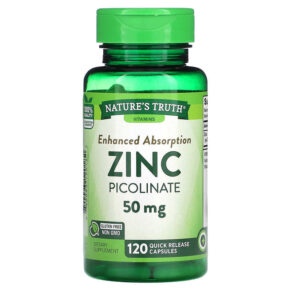 Nature's Truth Zinc Picolinate 50 mg 120 Quick Release viên 840093120182