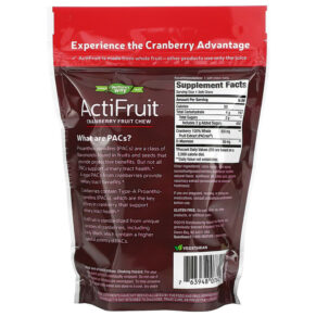 Nature's Way ActiFruit Cranberry Fruit Chew 500 mg 20 Soft Chews 763948078424