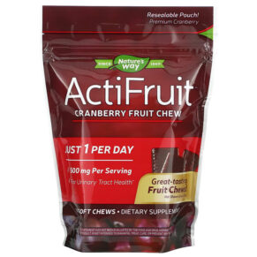 Nature's Way ActiFruit Cranberry Fruit Chew 500 mg 20 viên 763948078424