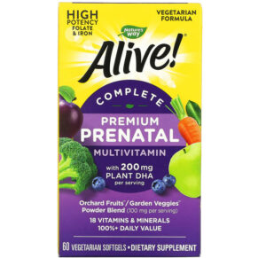 Nature's Way Alive! Complete Premium Prenatal Multivitamin 200 mg 60 viên 033674112090