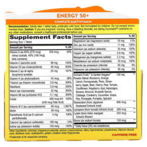 Nature's Way Alive! Energy 50+ Complete Multivitamin 60 Tablets 033674601938