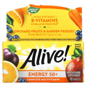 Nature's Way Alive! Energy 50+ Complete Multivitamin 60 viên 033674601938