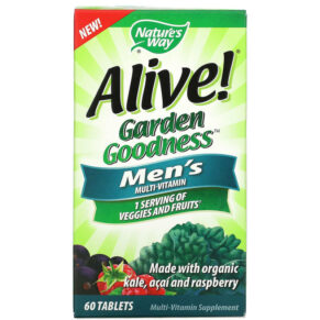 Nature's Way Alive! Garden Goodness Men's Multivitamin 60 viên 033674121122