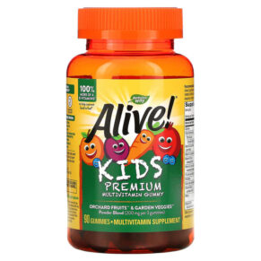 Nature's Way Alive! Kids Premium Multivitamin Cherry Orange & Grape 90 viên 033674157893