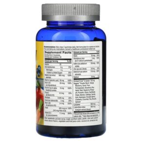 Nature's Way Alive! Men's 50+ Gummy Complete Multivitamin Fruit Flavors 60 Gummies 033674159026