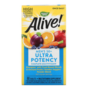 Nature's Way Alive! Men's 50+ Ultra Potency Complete Multivitamin 60 viên 033674156919