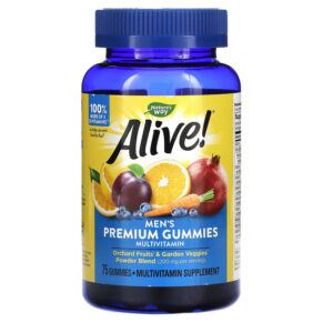 Nature's Way Alive! Men's Premium Multivitamin Orange Grape & Cherry 75 viên 033674158951