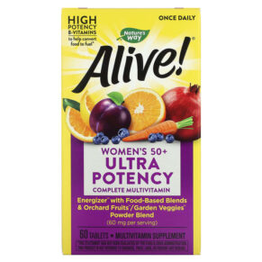 Nature's Way Alive! Once Daily Women's 50+ Ultra Potency Complete Multivitamin 60 viên 033674156926