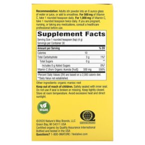 Nature's Way Alive! Vitamin C Drink Mix Powder 4.23 oz (120 g) 033674151433