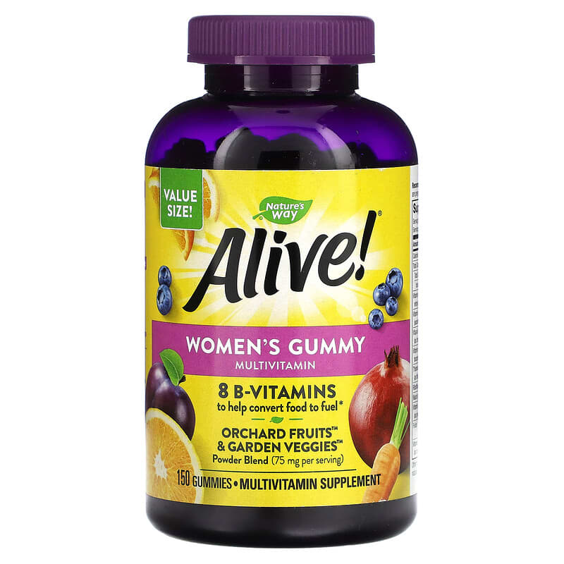 Nature's Way Alive! Women's Gummy Multivitamin Mixed Berry 150 viên 033674140697