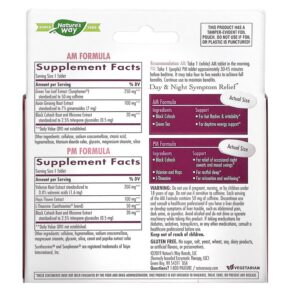 Nature's Way AM/PM Menopause Formula Women's Health 30 AM Tablets & 30 PM Tablets 763948072064