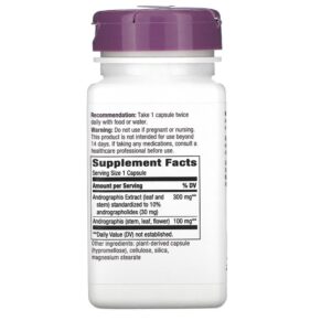 Nature's Way Andrographis 300 mg 60 Vegan Capsules 033674153819