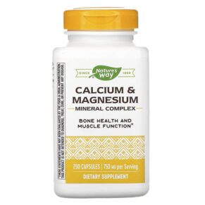Nature's Way Calcium & Magnesium Mineral Complex 750 mg 250 viên 033674413111