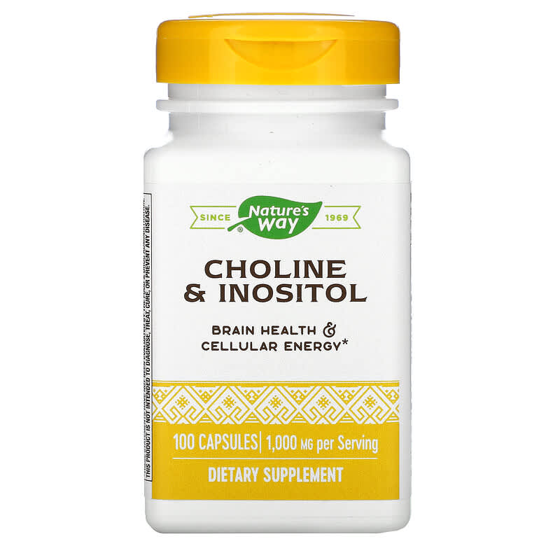 Nature's Way Choline & Inositol 500 mg 100 Capsules 1 Nature's Way Choline & Inositol 500 mg 100 viên 033674404621