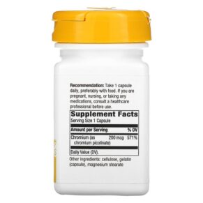 Nature's Way Chromium Picolinate 200 mcg 60 Capsules 033674410301