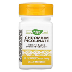 Nature's Way Chromium Picolinate 200 mcg 60 viên 033674410301
