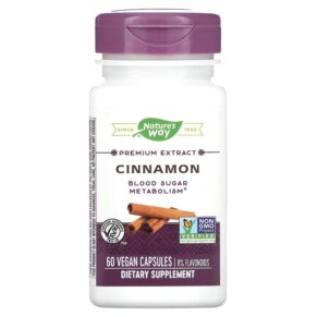 Nature's Way Cinnamon Premium Extract 60 viên 033674154922