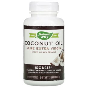 Nature's Way Coconut Oil Pure Extra Virgin 1.000 mg 120 viên 033674100097