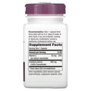 Nature's Way Cranberry 400 mg 120 Vegan Capsules 033674151358