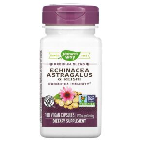 Nature's Way Echinacea Astragalus & Reishi 400 mg 100 viên 033674004135
