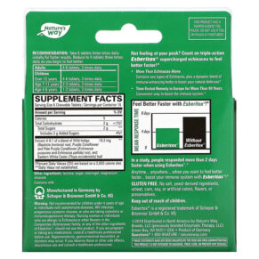 Nature's Way Esberitox Supercharged Echinacea 100 Chewable Tablets 763948099511