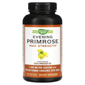 Nature's Way Evening Primrose Cold-Pressed Oil Max Strength 1.300 mg 120 viên 033674154199