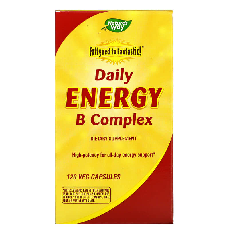 Nature's Way Fatigued to Fantastic! Daily Energy B Complex 120 Veg Capsules 1 Nature's Way Fatigued to Fantastic! Daily Energy B Complex 120 viên 763948032426