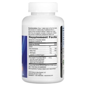 Nature's Way Fiber Delights Vanilla 60 Chewable Tablets 3 Nature's Way Fiber Delights Vanilla 60 Chewable Tablets 763948075263