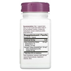 Nature's Way Forskohlii 125 mg 60 Vegan Capsules 033674100066