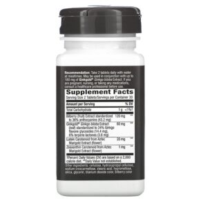 Nature's Way Ginkgold Eyes 60 Vegan Tablets 033674152522