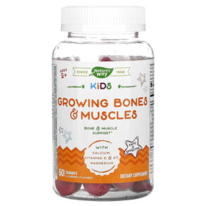 Nature's Way Kids Growing Bones & Muscles Ages 2 + Wildberry 60 viên 033674133712