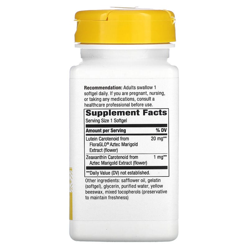 Nature's Way Lutein 20 mg 60 Softgels 8 Thành phần vi chất Nature's Way Lutein 20 mg 60 viên 033674154915