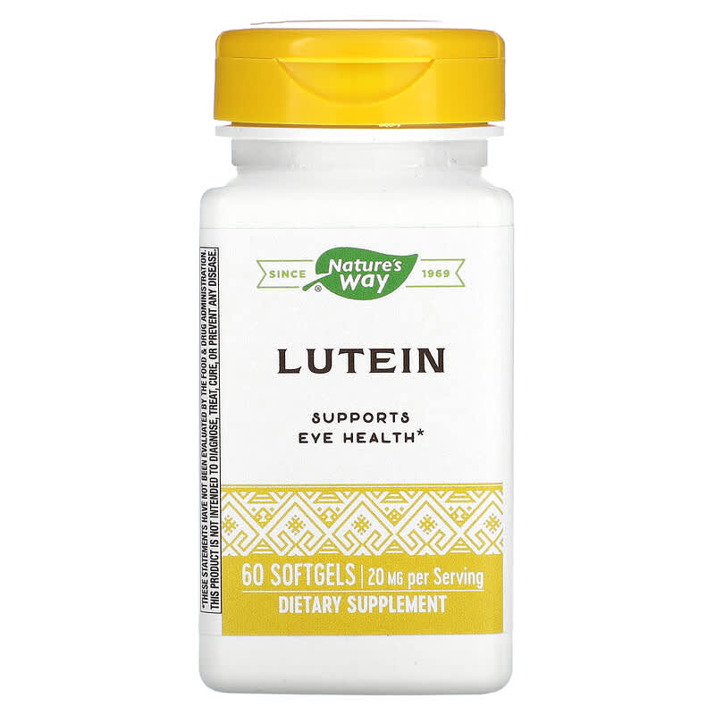 Nature's Way Lutein 20 mg 60 Softgels 1 Nature's Way Lutein 20 mg 60 viên 033674154915