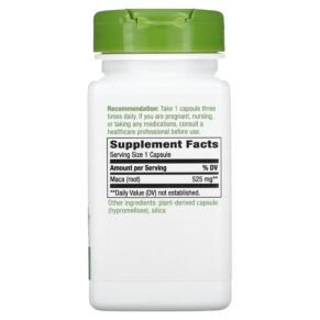 Nature's Way Maca Root 525 mg 100 Vegan Capsules 3 Nature's Way Maca Root 525 mg 100 Vegan Capsules 033674153109