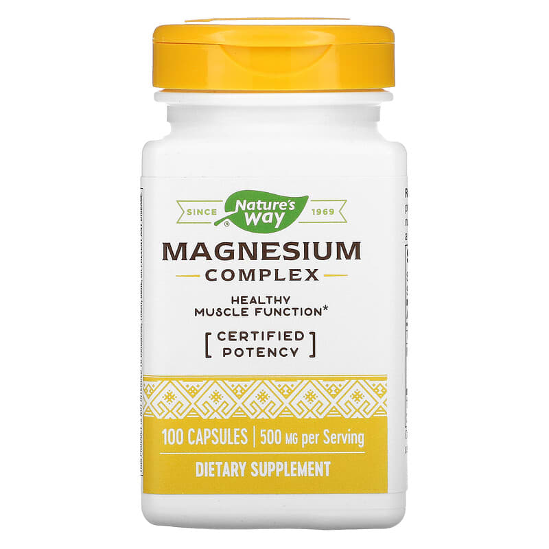Nature's Way Magnesium Complex 250 mg 100 Capsules 1 Nature's Way Magnesium Complex 250 mg 100 viên 033674410516