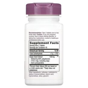 Nature's Way Masquelier's Tru-OPCs 75 mg 90 Vegan Tablets 033674491317