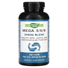 Nature's Way Mega 3/6/9 Omega Blend Lime 180 viên 033674154410