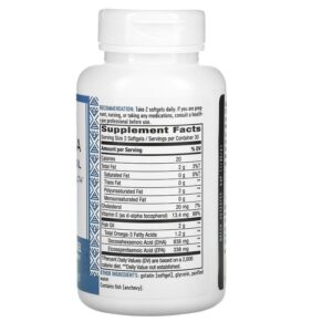 Nature's Way Mega-DHA Premium Fish Oil 1.000 mg 60 Softgels 033674156827