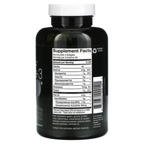 Nature's Way NutraSea hp Omega-3 Extra Strength Lemon 120 Softgels 850652000121