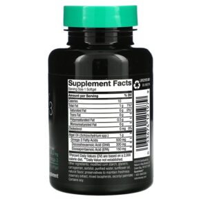 Nature's Way NutraVege Omega-3 Plant 500 mg 30 Softgels 033674121979