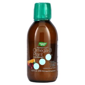 Nature's Way NutraVege Omega-3 Plant Extra Strength Cranberry Orange 1.000 mg 6.8 fl oz (200 ml) 033674123256